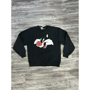 Vintage 1991 Sylvester Cat Character Graphic Sweatshirt By Acme Clothing Medium